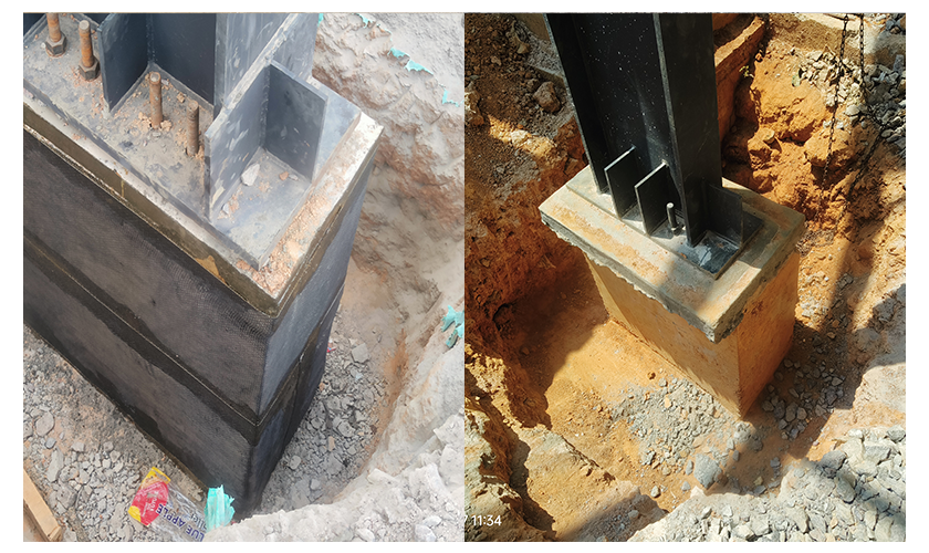 Column Strengthening for PEB shed – Dabaspette, Bengaluru